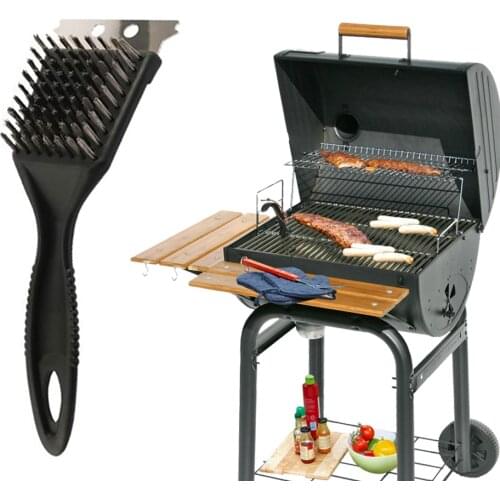 Heavy Duty Barbecue BBQ Wire Cleaning Brush and Scraper Grill Oven Cleaner Tools Universal Bbq Accessories 2