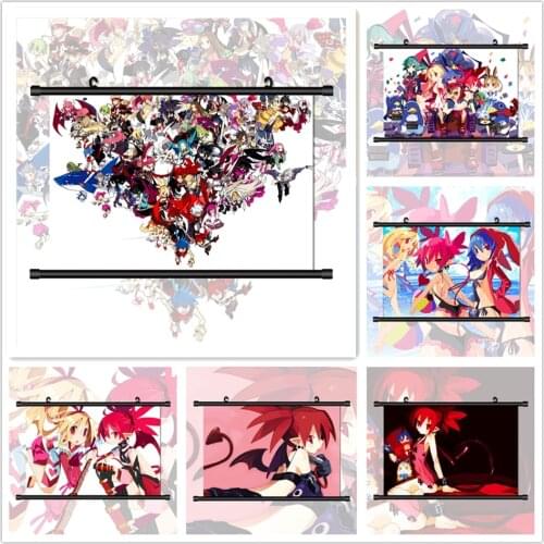 WTQ Makai Senki Disgaea Anime Manga HD Print Wall Poster Canvas Painting Anime Posters Wall Decor Wall Art Picture Home Decor