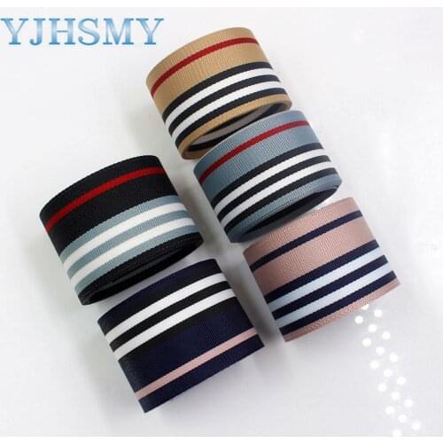 YJHSMY I-181109-184,38mm 10yards Double-sided stripe Thermal transfer Printed grosgrain Wedding Accessories DIY materials
