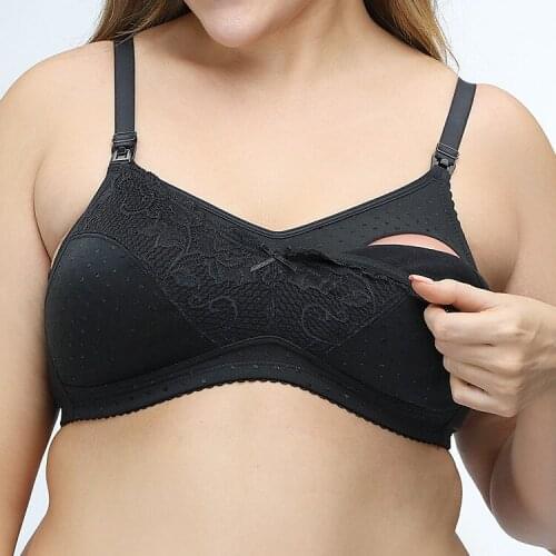 Womens Plus Size Bra Full Coverage Non-Padded Wire Free Underwear nurseing Lingerie For Female 85 90 B C D E F G 34 36 38 40 bh