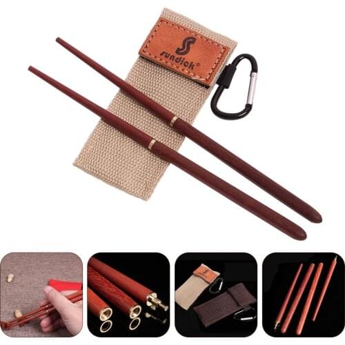 1 Pair Wooden Folding Chopsticks Outdoor Camping Tableware Portable Chopstick Tableware for outdoor camping