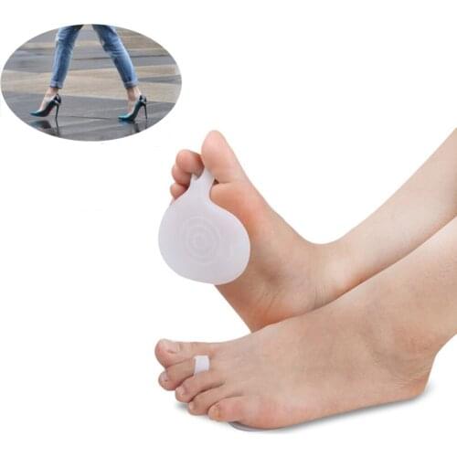 1pair Silicone Toe Pads Half Insoles Pads Forefoot Pain Relief Massage Anti-slip Protector High Heel Cushion Foot Skin Care Tool