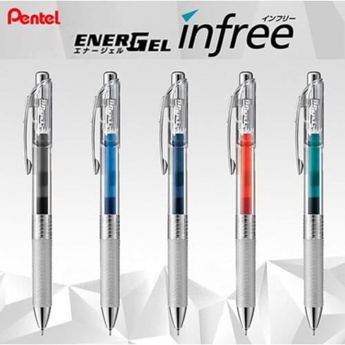 1Pcs Pentel Transparent Pen Color Core Neutral Pen 0.5mm Smooth Speed Dry BLN75TL Handbook Graffiti Neutral Pen