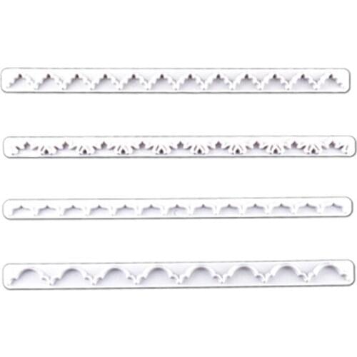 4Pcs Alphabet Biscuit Fondant Cookie Silicone Mold Letters Kitchen Baking Desserts Tools Bread Cake Embosser Stamp Decorating