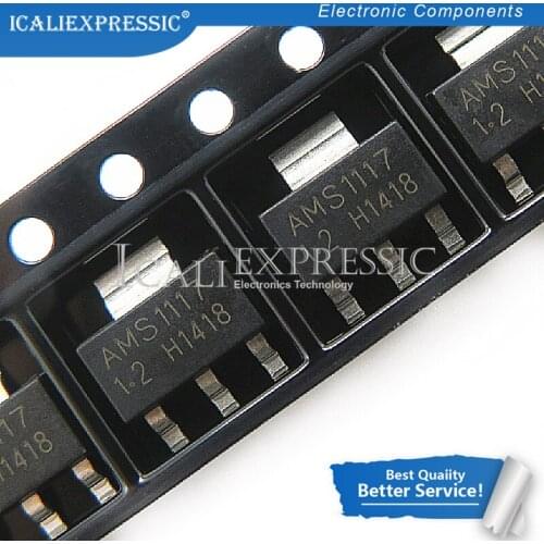 50PCS AMS1117-1.2 AMS1117 1.2V 1A SOT-223 new original In Stock