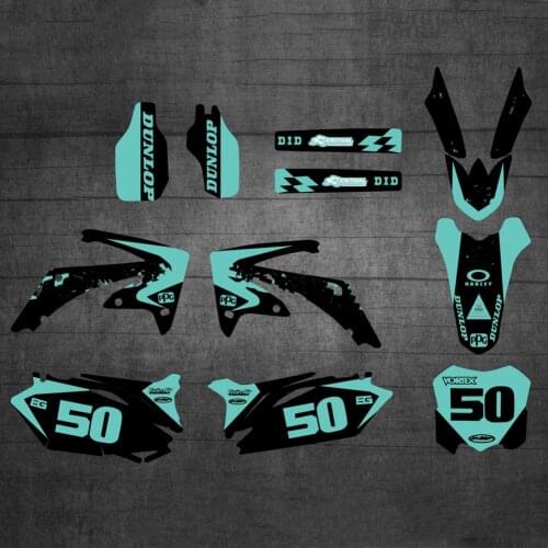 6 styles Customized Number Name GRAPHIC Stickers for Honda CRF450 CRF450R 2009 2010 2011 2012 CRF250R CRF250 2010 2011 2012 2013