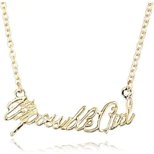 Dongsheng jewelry Woman Accessories Choker Necklace Fashion Letters Necklaces for Female collares