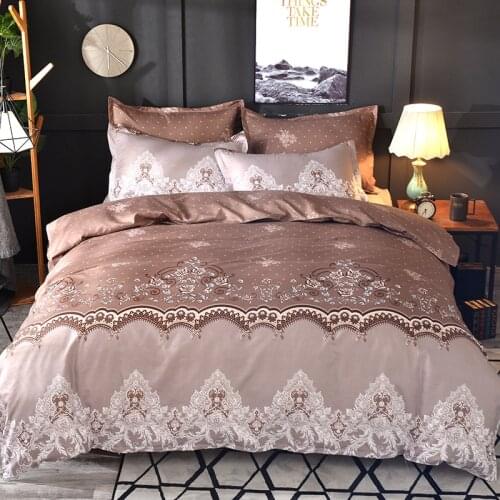 Lace Pattern Bedding Set 3pcs/2pcs Duvet Cover Pillowcase Pillow Sham Home Textile Adult King Queen Size No Sheet No Fillers