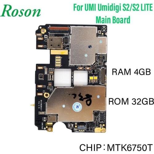 Roson for Main board for Mobile Phone Umi Umidigi S2/S2 LITE, RAM 4G ROM 32G CHIP MTK6750T Octa Core Original New