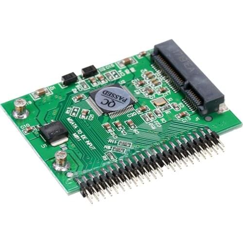 MSATA (PCI-E) SSD to 2.5'' 44Pin IDE Converter Adapter As 2.5 Inch IDE HDD For Laptop 44Pin IDE Converter Adapter For Notebook