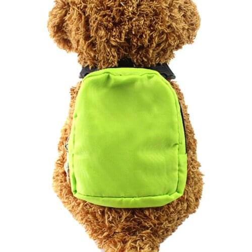 Dourable Nylon Backpack With Harness Leash For Pet Cat Pet Dog Backpack For Small Dog Multifunction School Bag Dog Backpack
