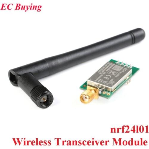 Nrf24l01 E01-ML01DP5 Ebyte 20dBm Long Range 2100m SPI NRF24L01+PA+LNA 2.4GHz RF Wireless Transceiver Module Antenna with Shield