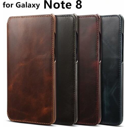 Premium Retro Leather Case For Samsung Note 8 Protective Shell Flip Cover For Samsung Galaxy Note 8 Note8 Business Retro Luxury