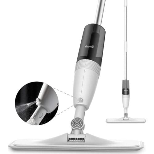 Deerma Spray Mop for Hard Floor Cleaning with Microfiber Mop Pad Refills and 350ml Water Tank, 360° Rotation Flat Mop