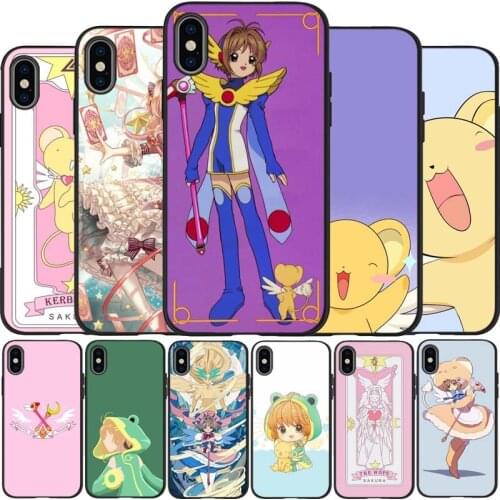 Variety Sakura black Silicone Phone Case For iPhone 12 XR XS Max 5 5S SE 2020 6 6S 7 8 PLUS X 11Pro Max 11 Cover