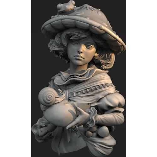 Self-assembled New Unassembled 1/10 ancient warror woman bust Resin Figure Unpainted Model Kit