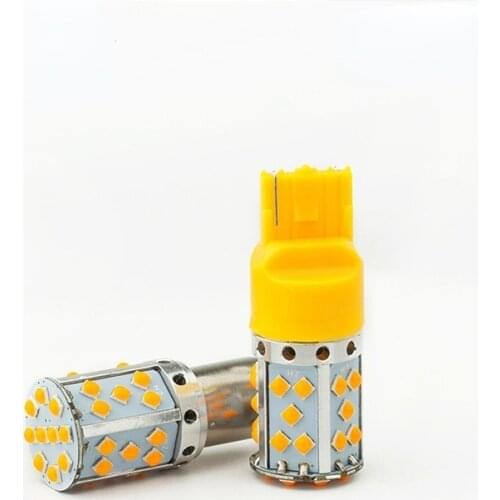 1PCS P21W LED 1156 BA15S PY21W BAU15S 3030 35SMD Bulb Canbus Free T20 7440 W21W LED Lamp For Car Turn Signal Light Amber Whit