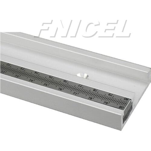 Aluminum Alloy T-Track Woodworking T-slot Miter Track with Scale for Router Table Bandsaws Woodworking Tools
