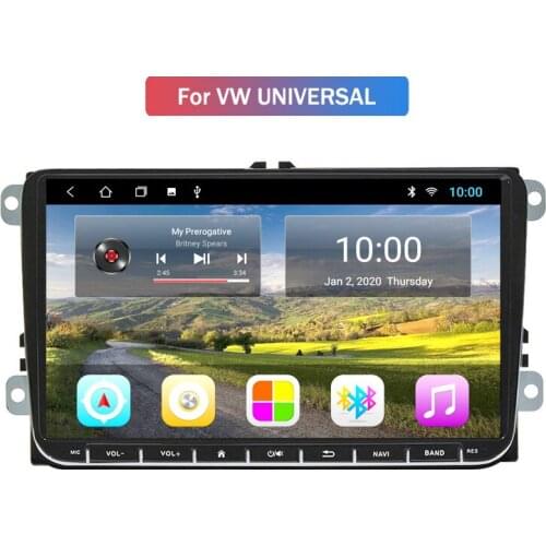 Head Unit 9-Inch For VW on Board Universal Machine Car Android GPS Navigation Universal Machine Android 9 Car Radio GPS 2G+32G