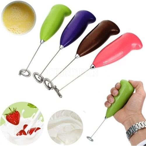 100Pcs/Lot Kitchen Electric For Egg Beater Tool Handle For Egg Beater Milk Drink Coffee Shake Frother Whisk Mixer Foamer