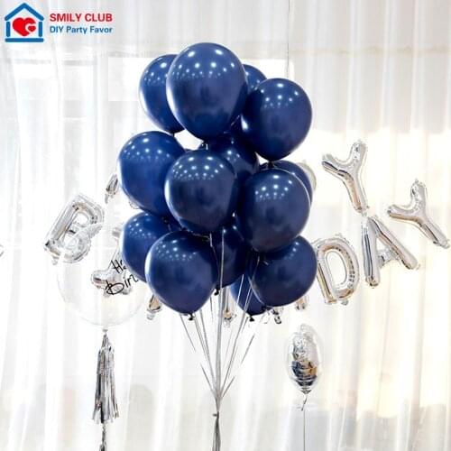 Premium Quality Latex Air Baloon Metallic 20P 50P 100P 12 Inch10inch Blue Latex Balloons Helium Wedding Birthday Party Supplies