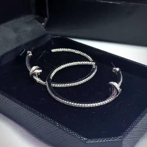 XB461 Luxury Designer Fashion 925 Sterling Silver shinning European style Jewelry leaves shaped wedding party bz