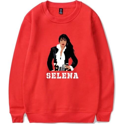2020 Cute selena quintanilla Red Hooded Women Hatless Sweatshirt Autumn Hoodies Hatless Sweatshirt selena quintanilla girls