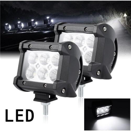 1/2pcs for Truck Car SUV 4WD 4x4 Boat ATV 12V-24V LED Headlight Work Light Bar Offroad Spot Fog Lamp Driving Daytime Light Decor