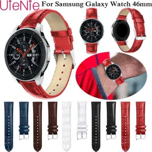 22mm Watch Strap for Samsung Gear S3 Frontier/Classic Galaxy Watch 46mm band Leather Watchband for Huami Amazfit stratos 2 2S