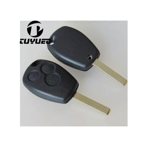 3 Buttons Blank Remote Key Shell Replacement For Renault Clio Modus Laguna Megane Uncut Blade Car key Case