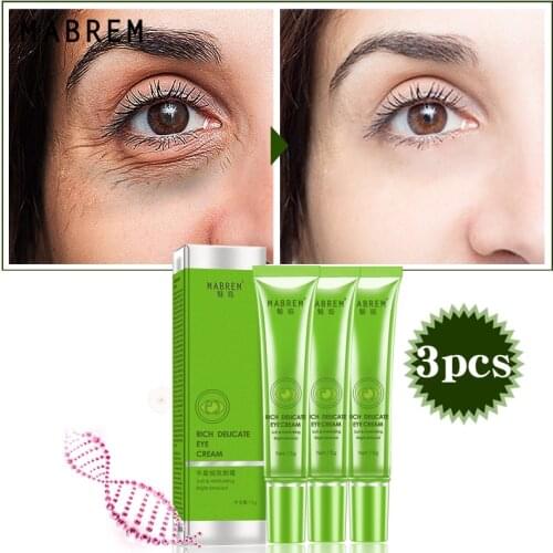 3Psc MABREM Rich And Delicate Eye Gel Anti Wrinkle Eye Cream Anti-Puffiness Dark Circle Anti-Aging Moisturizing Eye Care Cream