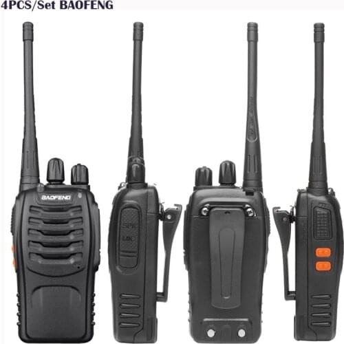 4 pcs walkie talkie handy Baofeng BF-888S Intercom ham Two-way radio comunicacion baofeng bf 888s for cb Radio ht 2 Way Radio