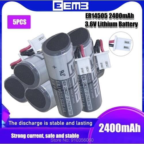 5PCS EEMB ER14505 3.6V 2400mAh with plug patrol more excellent gas meter water meter battery