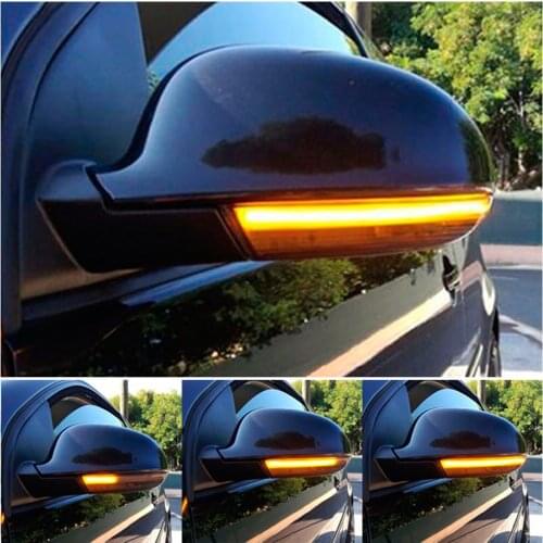 Dynamic LED Blinker Water Side Marker Turn Signal Light Lamp For VW Golf 5 Passat Jetta Skoda Superb EOS GTI MK5 B5.5 B6 R36