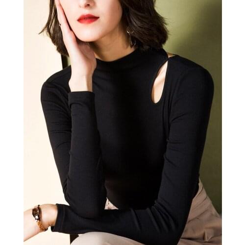 Female Latin Dance Clothes Long Sleeve Black Practice Tops Professional Rumba Dance Costumes Samba Shirt Tango Clothing DQL4917