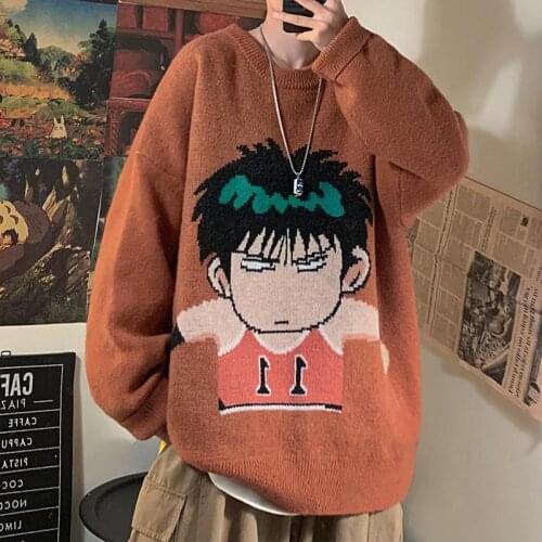 Jumper Sweater Men Women Winter Warm Pullover Harajuku Anime Korean style Sweat Tops Christmas 2021 Aesthetic Design Y2k Clothes