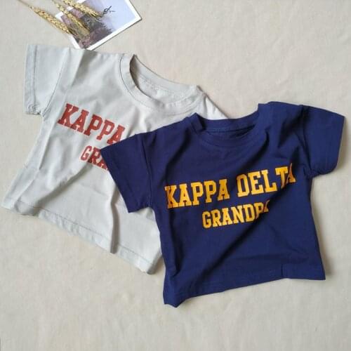 Baby Boys T-shirts Fashion Korean Casual Letter Short Sleeve Tops for Girl Kids Clothing Summer Newborn Child Tees Infant Tshirt