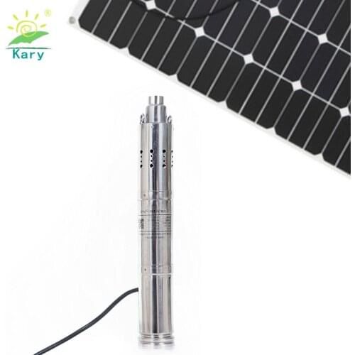 Good design DC 12V 24V popular battery operated solar water pump,brushless deep well submersible pump with internal controller