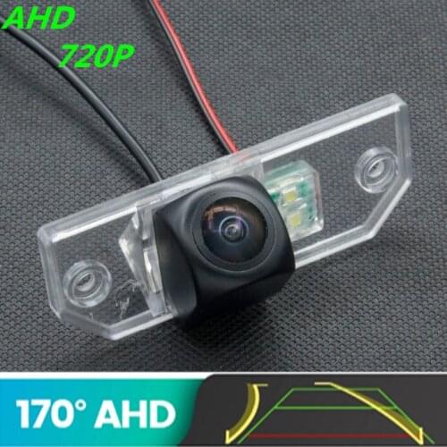 AHD 720P Trajectory Fisheye Car Rear View Camera For Ford Focus Sedan 2 3 2008 - 2012 C-Max C Max Mondeo Reverse Vehicle Camera