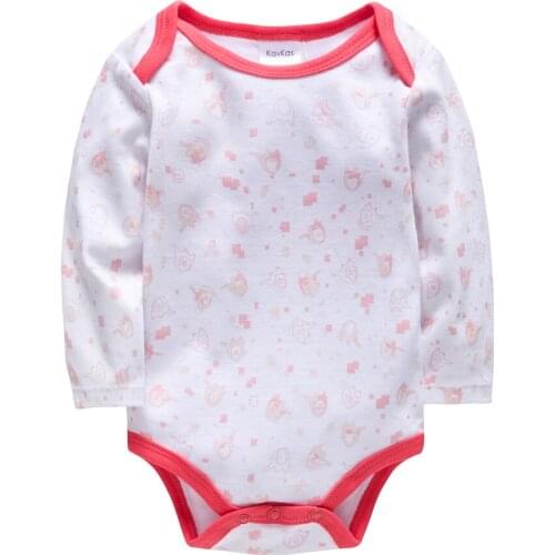Newborn Childrens Clothing Sets Romper Playsuit Pink Toy Elephant Print Jumpsuit Top Infant Baby Girl Bodysuits Overalls Outfit