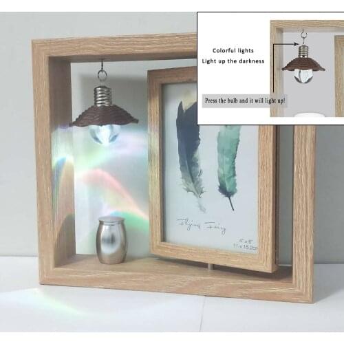 Photo Frame Cremation Urns ,Ashes Holder Keepsake,Angel Wings Memorial Mini Urn Funeral Urn Pendant - Your Wings Were Ready