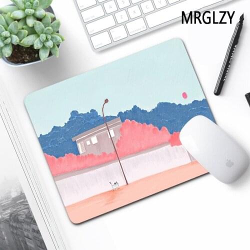MRGLZY Drop Shipping Minimalist 220X180 Kawaii Girly Small Mouse Pad Mats Rugs Gamer Laptop Mini PC Gaming Accessories MousePad