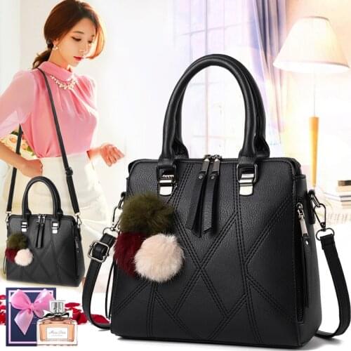 New womens bag Korean version of the wild simple ladies Handbag pouch shoulder bag messenger bag tide jianjun 26X10X23cm