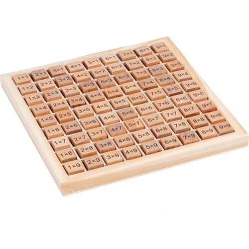 Montessori Educational Wooden Toys For Kids Children Toys 99 Multiplication Table Math Arithmetic Teaching Aids