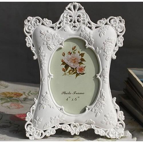 European Style Picture Frame Resin Display Stand Picture Frame Easel Holder Photo Frame Picture Display Wedding Desktop Frame