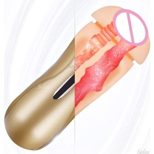 Masturbation Cup Silicone Male Masturbator Soft and Realistic Vaginal Sex Toys Penis Male Masturbation Sex Adult Products for 18