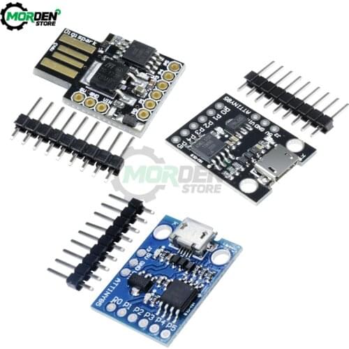 USB / Micro USB Interface ATTINY85 Module Programmer Development Board I/O Pins for Arduino I2C USB ATTINY85-20PU PCB board