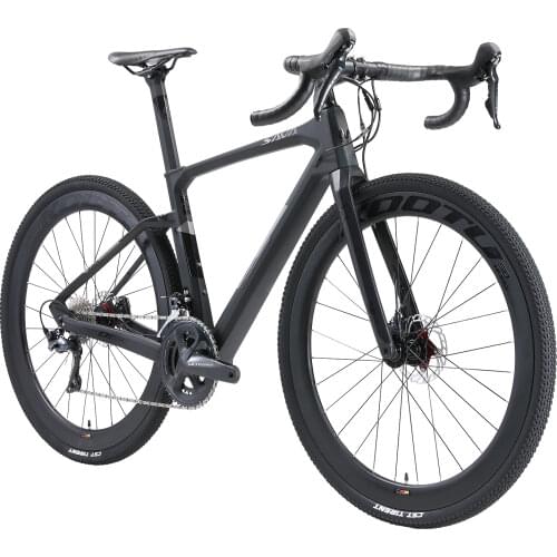 SAVA Gravel Road Bike Hydraulic Disc Brake Gravel Bike 700c*40c Trail Gravel Road Bike with SHIMANO 22 Speeds and 40C Tires