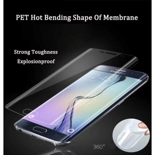 Scratch-proof PET Full Covering Bending Screen Protector For Samsung S6 Edge S7 Edge Explosion-proof Protective Film Guard