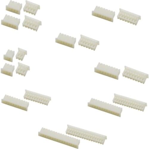 50pcs/lot NEW Original 1.25mm pitch connector terminal rubber shell plug connector 2P 3 4 5 6 7 8 10-16pin